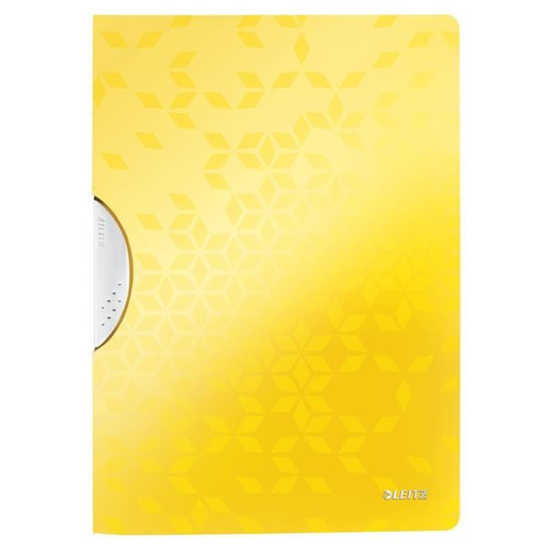 Desky s klipem Leitz WOW,A4,žluté