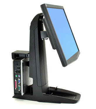 ERGOTRON Neo-Flex® All-In-One SC Lift Stand, Secure Clamp, držák LCD + PC/herní konzole