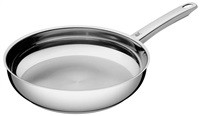 WMF Profi nerezová pánev mělká 24 cm Cromargan nerezová ocel 18/10, dno TransTherm, vhodné pro indukci, ergonomická