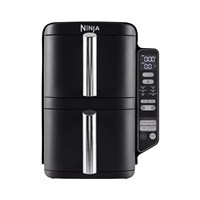Ninja SL300EU Double Stack horkovzdušná fritéza, 7,6l, černá, 6 funkcí, stohovatelné zásuvky, nepřilnavé