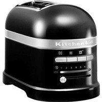 KitchenAid Artisan 5KMT2204EOB toustovač lesklá černá, 2 topinky, auto senzor, 7 stupňů, bagel, rozmrazování