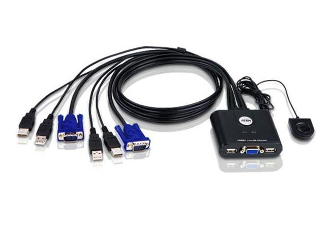 ATEN KVM přepínač CS-22U USB 2PC mini