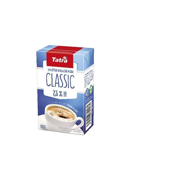 Mléko do kávy Tatra v krabičce 7,5% Classic 250g