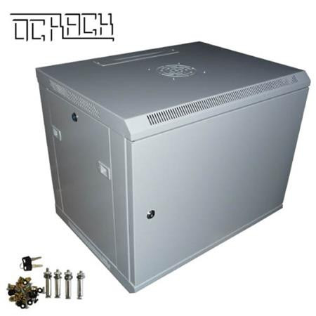 OCRACK 19" OCC-12U-4P rozvaděč nástěnný 12U/450mm plechové dveře