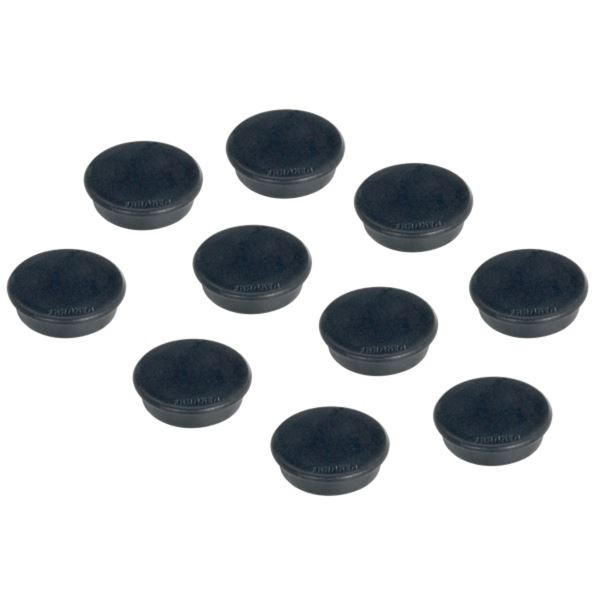 Sada magnetů Franken, 38 mm, černý, 10 ks