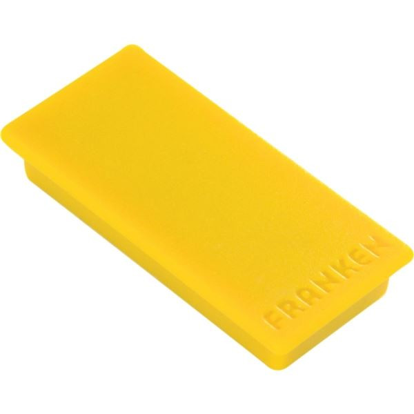 Sada magnetů Franken, 23 x 50 mm, žluté, 10 ks