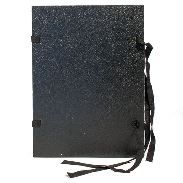 Spisové desky s tkanicí HIT Office A4 černé, 25 ks