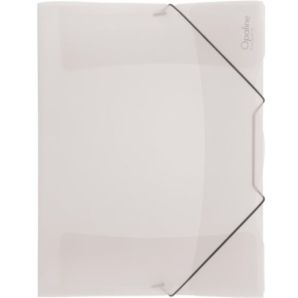 Desky s chlopněmi Opaline  a gumičkou A4 transp.