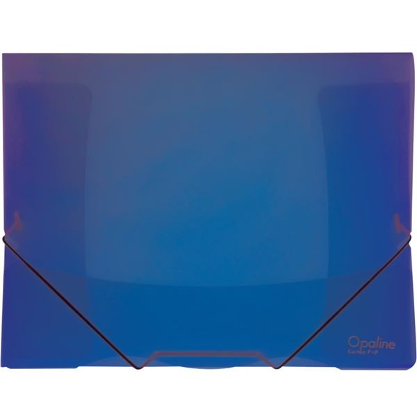 Desky s chlopněmi Opaline  a gumičkou A4 modré