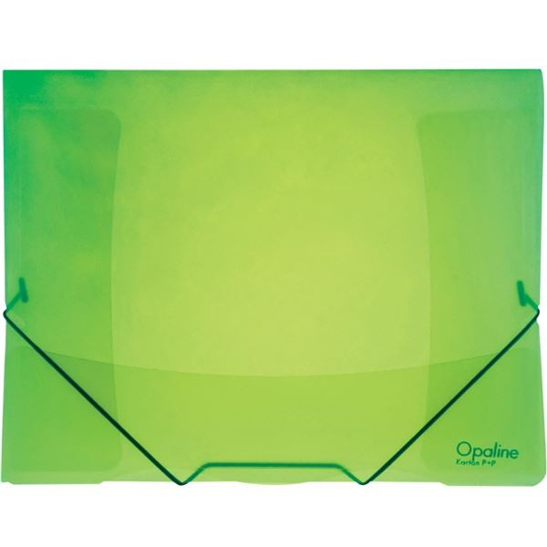 Desky s chlopněmi Opaline  a gumičkou A4 zelené