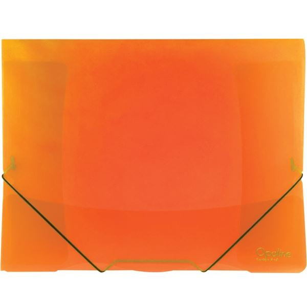 Desky s chlopněmi Opaline  a gumičkou A4 oranžové