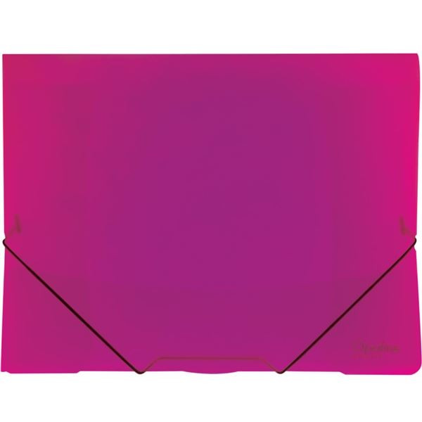 Desky s chlopn.a gumičk.Opaline,A4,plast.,růž,1 ks