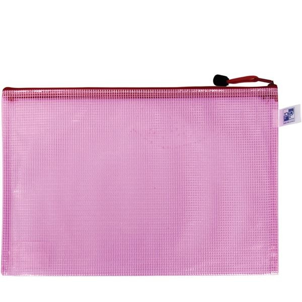 Síťov.zipová obálka Opaline A4,300 mic,1ks,růžová