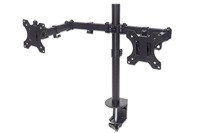 MANHATTAN Stolní držák pro 2xLCD, 13" až 32", černý