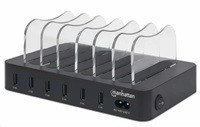 MANHATTAN USB nabíjecí stanice, 6-Port USB Charging Station, USB-A, černá