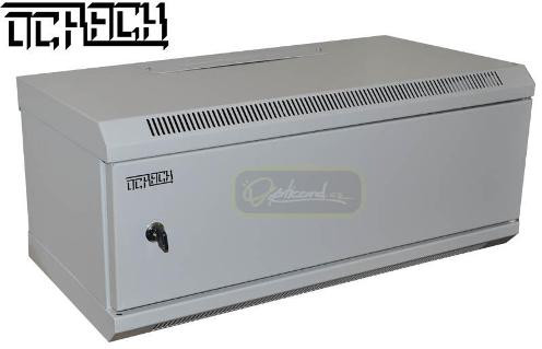 OCRACK 19" OCC-4U-P-3 rozvaděč nástěnný 4U/300mm plechové dveře