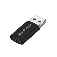 RhinoTech USB-C F na USB-A 3.0 M redukce, OTG, černá