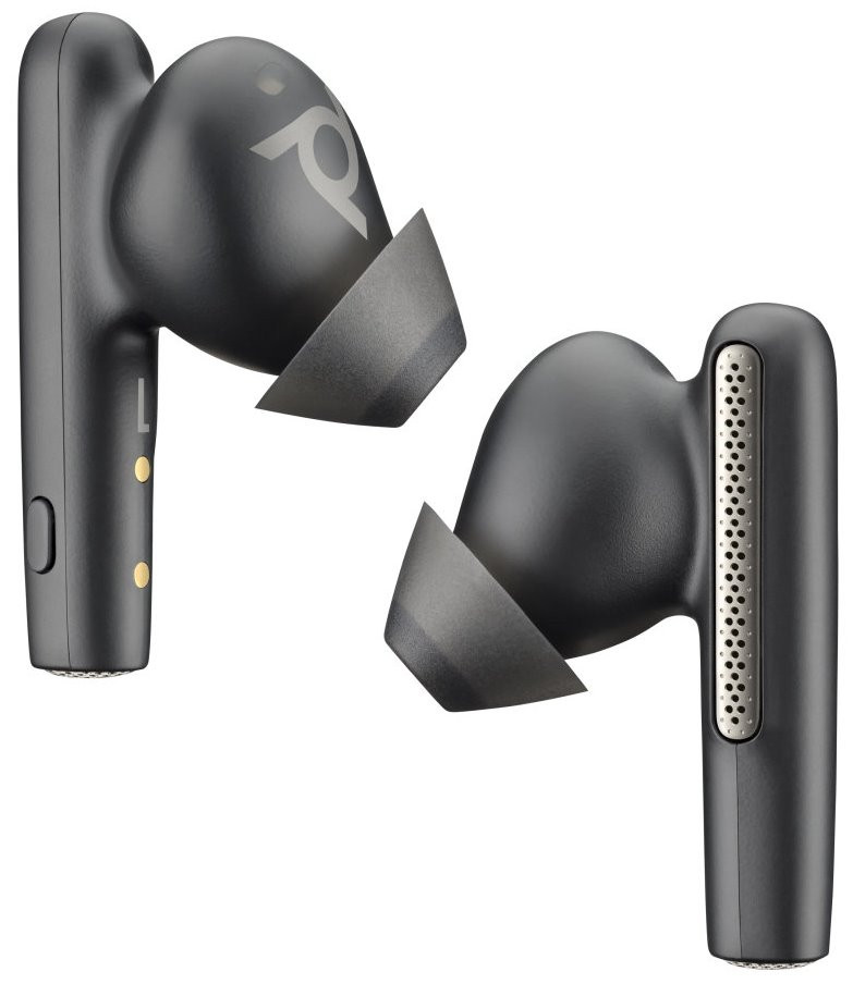 Poly Voyager Free 60+ UC M Carbon Black Earbuds +BT700 USB-C Adapter +Touchscreen Charge Case