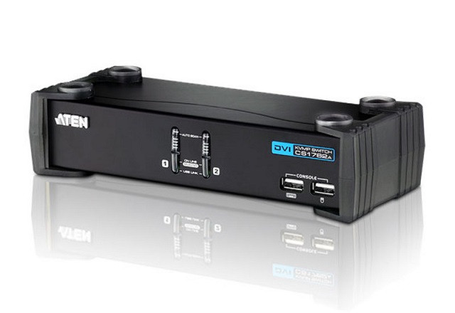 ATEN 2-portový přepínač KVM ™ DVI / Audio USB CS-1762A USB HUB