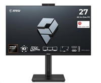 MSI PC AIO PRO MAX 27TP Z 8MG-002XEU, Ryzen 7 255, 27", Anti-Glare, 16GB, 512GB SSD, N/A, No OS, Black