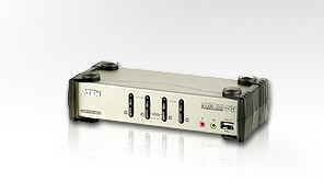 ATEN KVM switch CS-84U,USB Hub,  4PC 