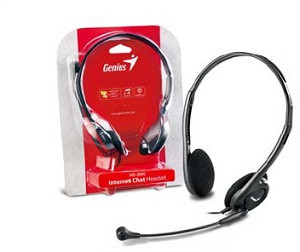 Genius headset - HS-200C, sluchátka s mikrofonem, 2x 3,5mm jack