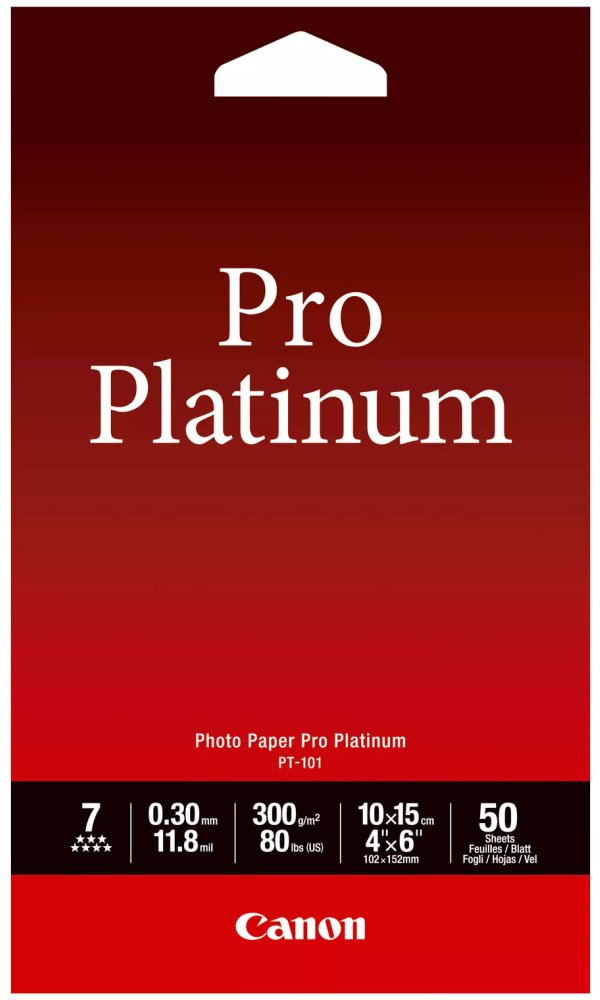 Canon fotopapír  PT-101  Pro Platinum  4x6 50 listů