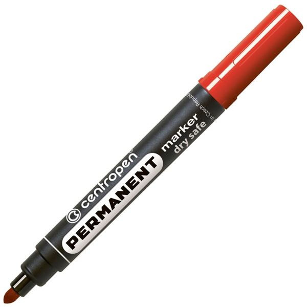Permanentní popisovač Centropen 8510, červený