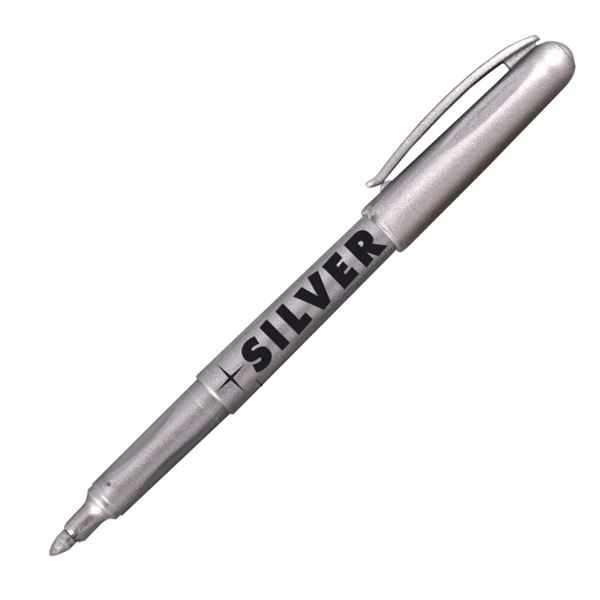 Permanentní popisovač Centropen 2670, stříbrný