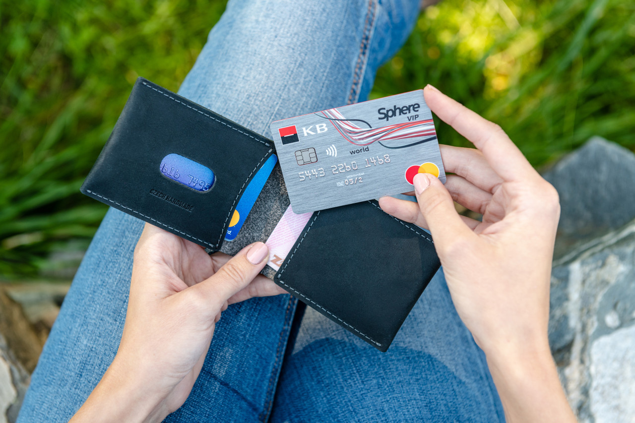 Kožená peněženka FIXED Wallet z pravé hovězí kůže, černá