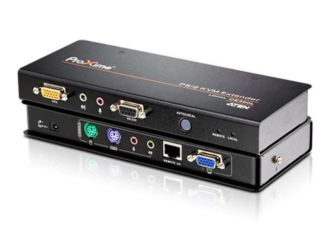 ATEN KVM CE-350A PS/2 VGA/Audio Cat 5 Extender KVM (1600 x 1200 na 150 m)