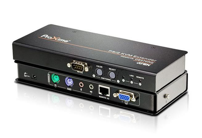 ATEN KVM CE-370 PS/2 VGA/Audio Cat 5 Extender KVM s funkcí  Deskew  (1280 x 1024 na 300 m)