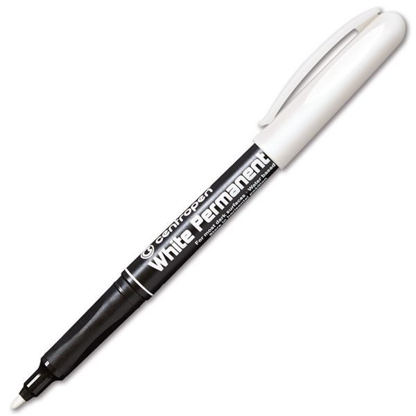 Permanentní popisovač Centropen 2686, bílý