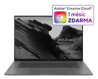 ASUS NTB Zenbook S 16 OLED (UM5606GA-OLED591XZ), AI 7 445, 16" 3K, 32GB, 512GB SSD, Radeon, W11 Pro, Scandinavian White