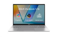 ASUS NTB Vivobook S16 (M3607GA-OLED012WZ), Ryzen AI 7 445, 16" 1920 x 1200, 16GB, 512GB SSD, Radeon, W11 Home, Gray