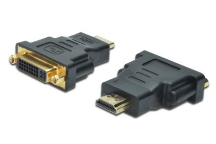 Digitus adaptér HDMI A samec / DVI(24+5) samice, černo/šedý