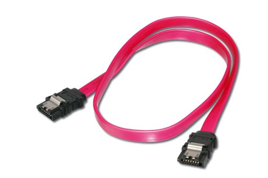 Digitus SATA II/III připojovací kabel, UL 21149, 0,5m kovová západka