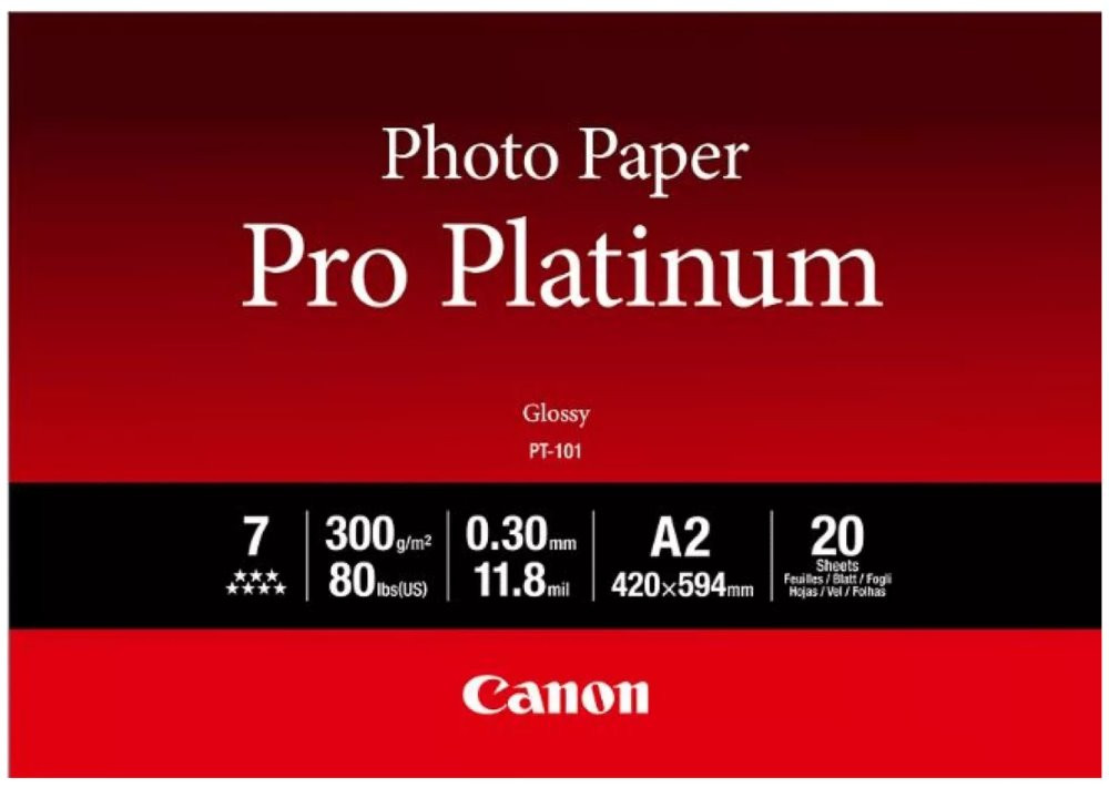 Canon fotopapír  PT-101  Platinum A2 20 listů