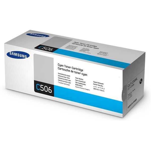 Toner Samsung CLT-C506L / SU038A, azurový
