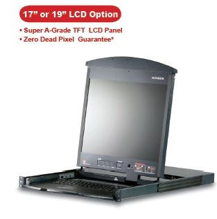 ATEN KVM switch KL-1508AM 8PC KVM 17"LCD CAT5