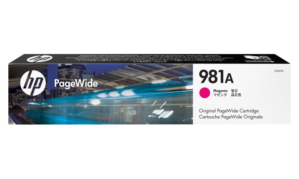 HP 981A Purpurová originální kazeta PageWide