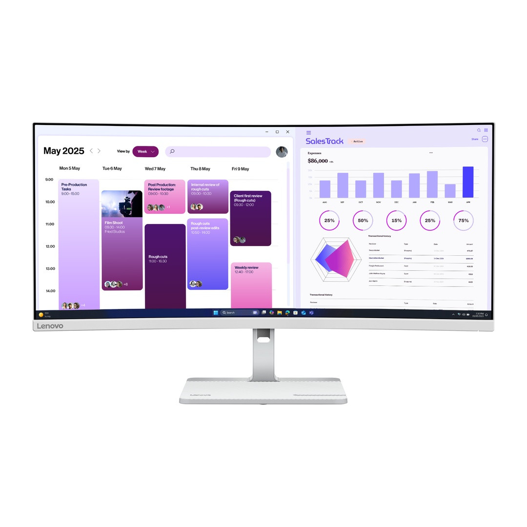 Lenovo/L34W-4C/34"/VA/UWQHD/120Hz/1ms/Šedá/3R