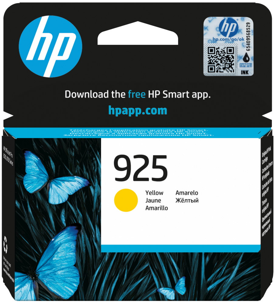 HP 925 Žlutá originální inkoustová kazeta