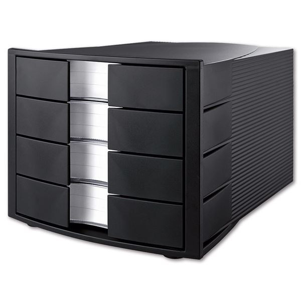 Zásuvkový box HAN, 4 zásuvky, černý