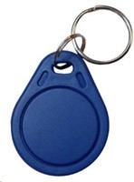 Elatec RFID Unique čip, přívěsek na klíče, 125 kHz, modrý, Standard  Temic/ISO11784/785