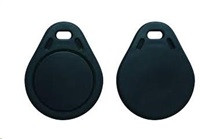 Elatec RFID Unique čip, přívěsek na klíče, 125 kHz, černý, Standard  Temic/ISO11784/785