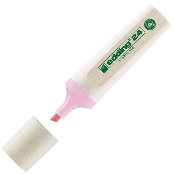 Zvýrazňovač Edding Ecoline 24, pastelově růžový