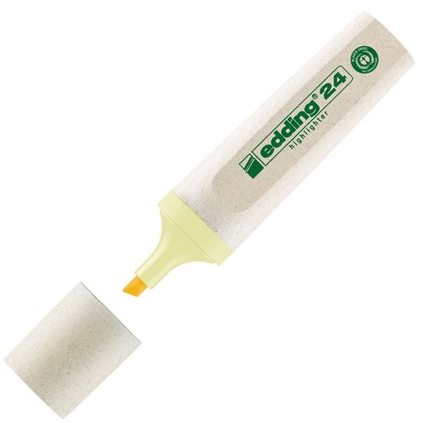 Zvýrazňovač Edding Ecoline 24, pastelově žlutý