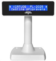 Virtuos zákaznický displej Virtuos FL-2025MB 2x20, USB, bílý