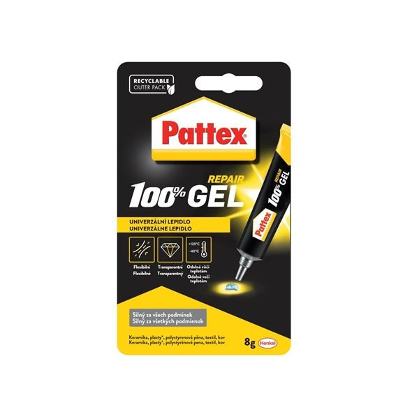Univerzální lepidlo Pattex 100%, gel, 8 g